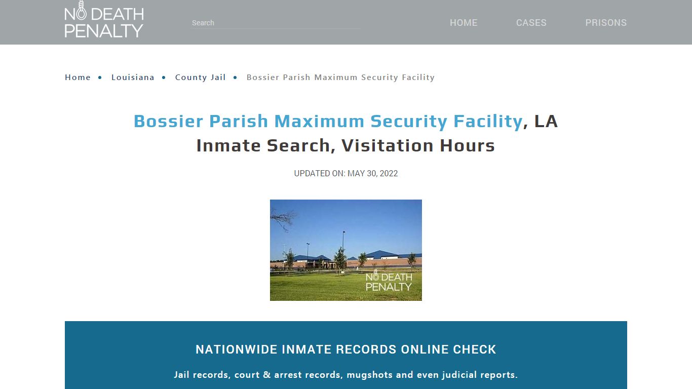 Bossier Parish Maximum Security Facility, LA Inmate Search ...